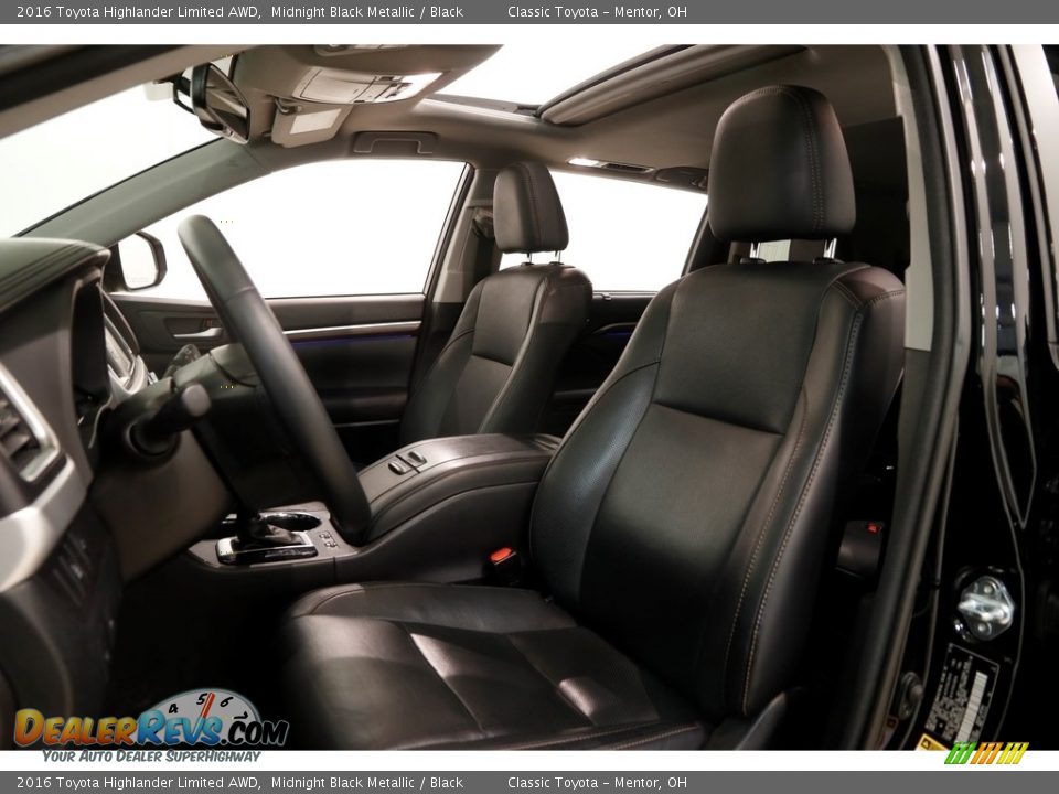 2016 Toyota Highlander Limited AWD Midnight Black Metallic / Black Photo #5