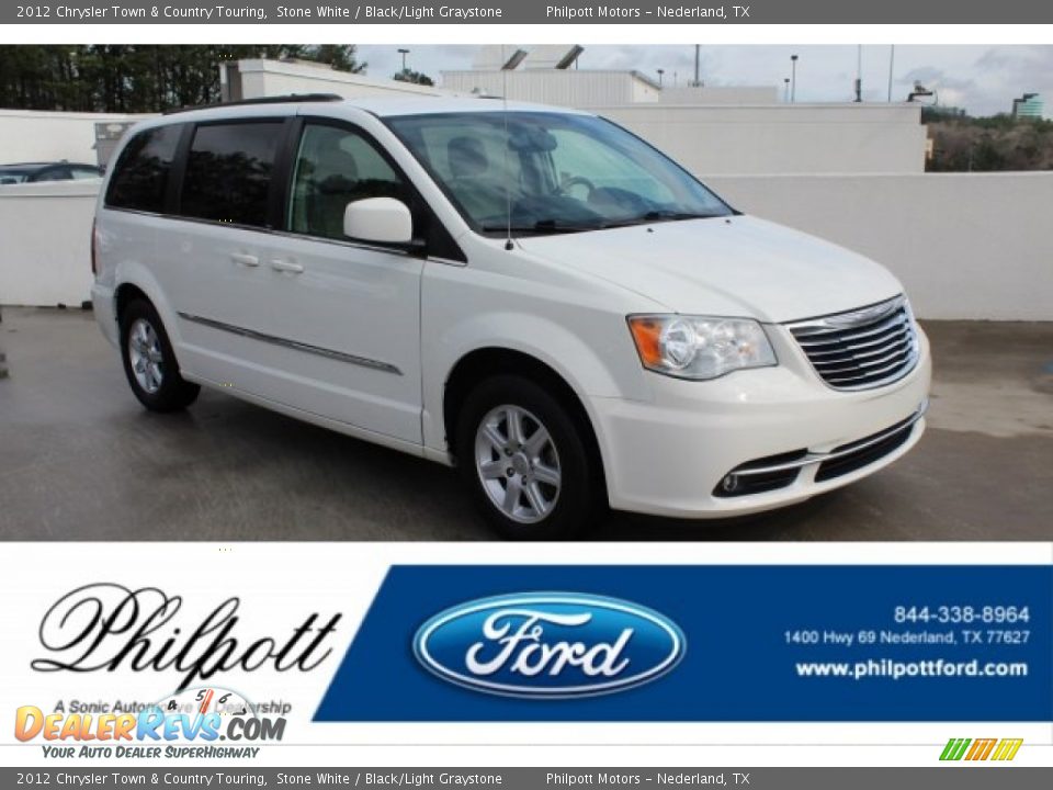 2012 Chrysler Town & Country Touring Stone White / Black/Light Graystone Photo #1