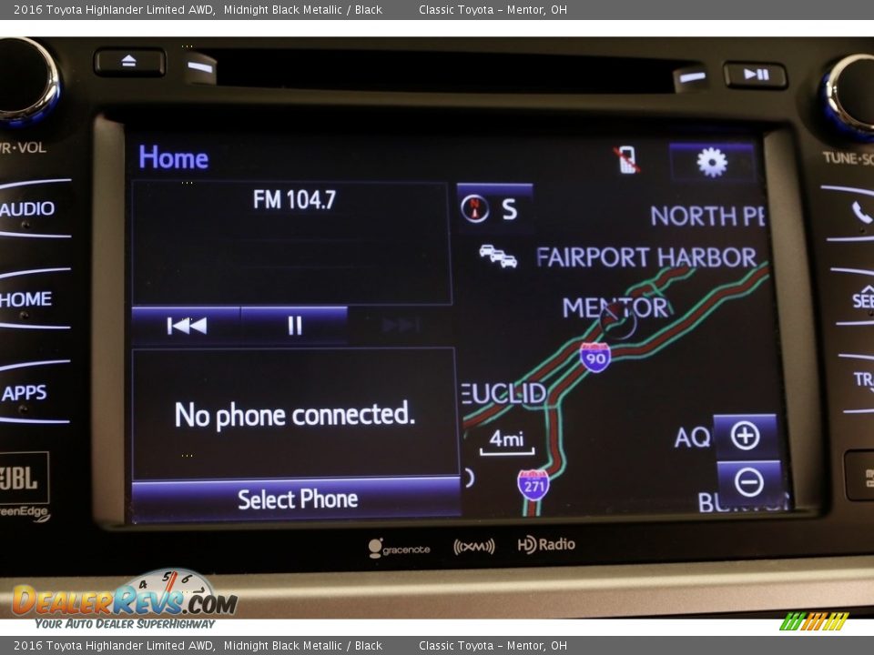 2016 Toyota Highlander Limited AWD Midnight Black Metallic / Black Photo #10