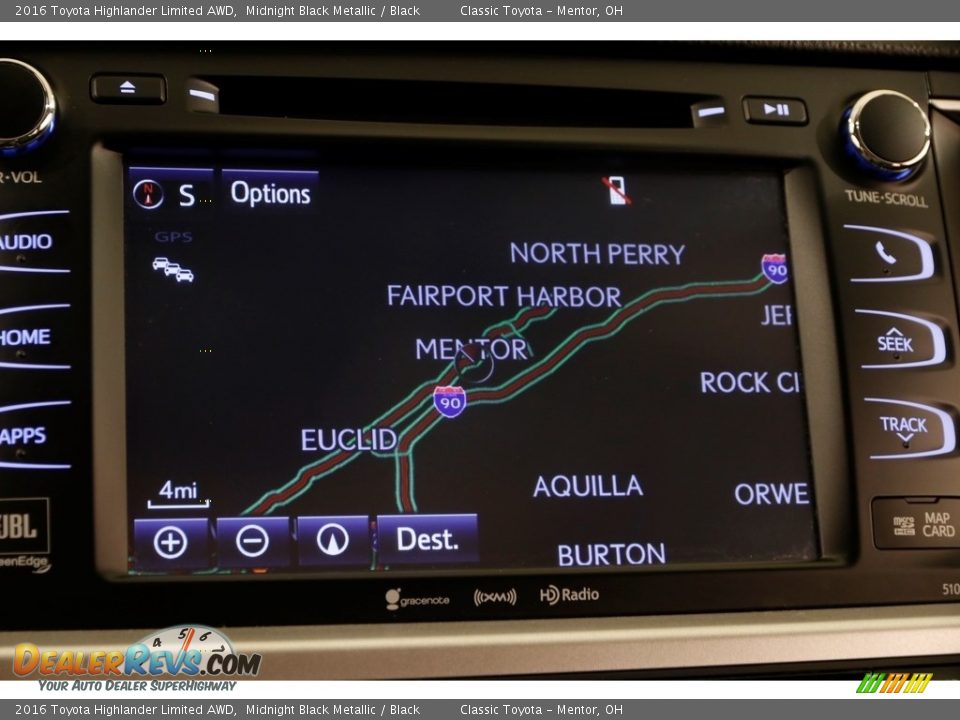 2016 Toyota Highlander Limited AWD Midnight Black Metallic / Black Photo #11