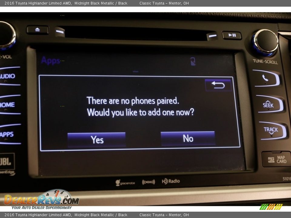 2016 Toyota Highlander Limited AWD Midnight Black Metallic / Black Photo #12