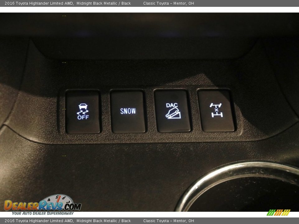 2016 Toyota Highlander Limited AWD Midnight Black Metallic / Black Photo #15