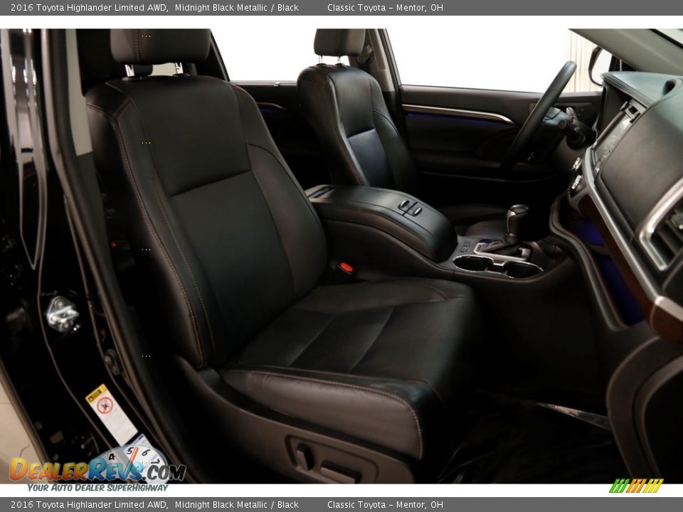 2016 Toyota Highlander Limited AWD Midnight Black Metallic / Black Photo #16