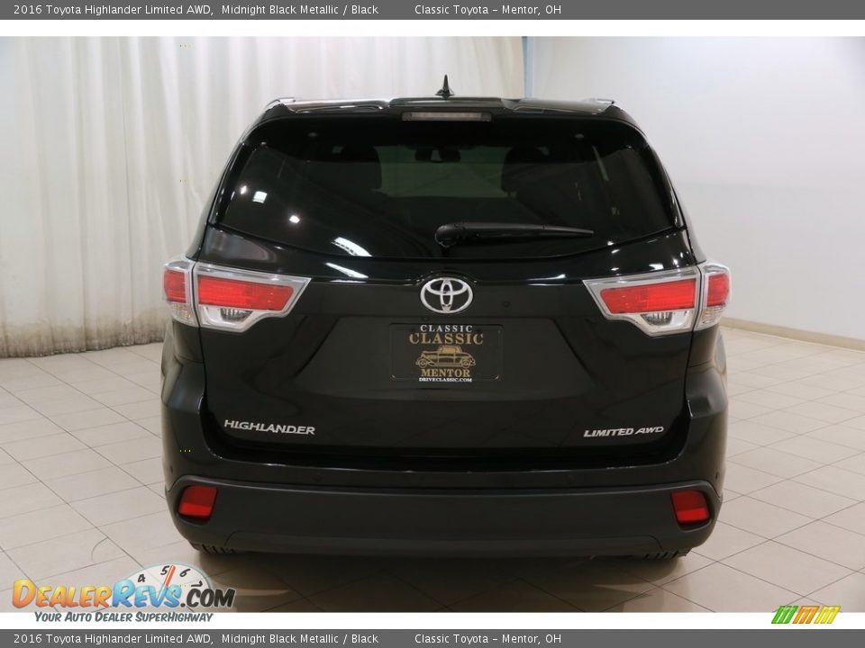 2016 Toyota Highlander Limited AWD Midnight Black Metallic / Black Photo #20