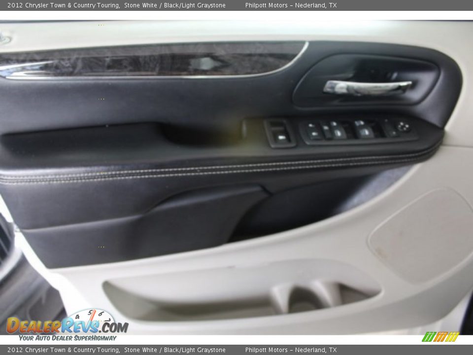 2012 Chrysler Town & Country Touring Stone White / Black/Light Graystone Photo #18