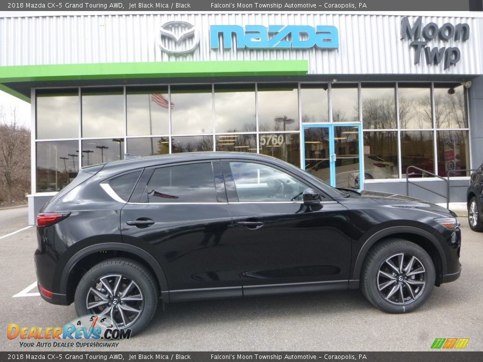 2018 Mazda CX-5 Grand Touring AWD Jet Black Mica / Black Photo #1