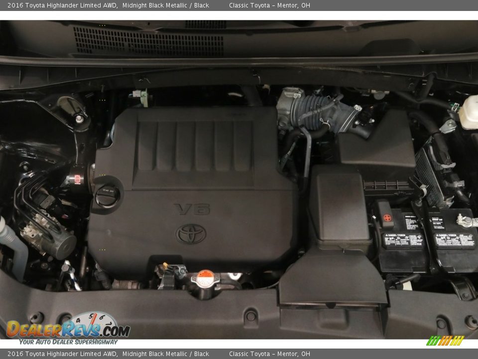 2016 Toyota Highlander Limited AWD Midnight Black Metallic / Black Photo #21