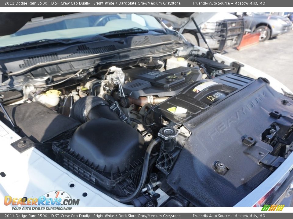 2011 Dodge Ram 3500 HD ST Crew Cab Dually Bright White / Dark Slate Gray/Medium Graystone Photo #32