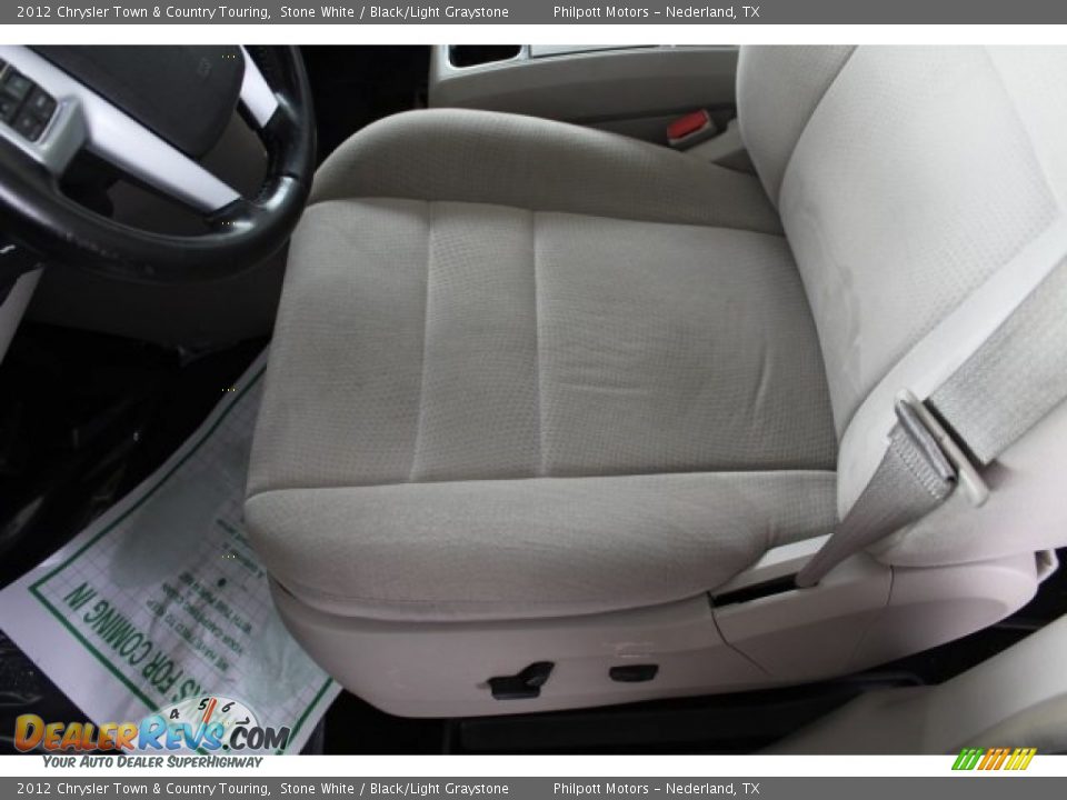 2012 Chrysler Town & Country Touring Stone White / Black/Light Graystone Photo #20