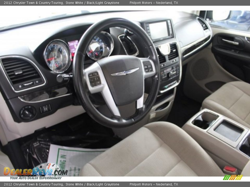 2012 Chrysler Town & Country Touring Stone White / Black/Light Graystone Photo #21