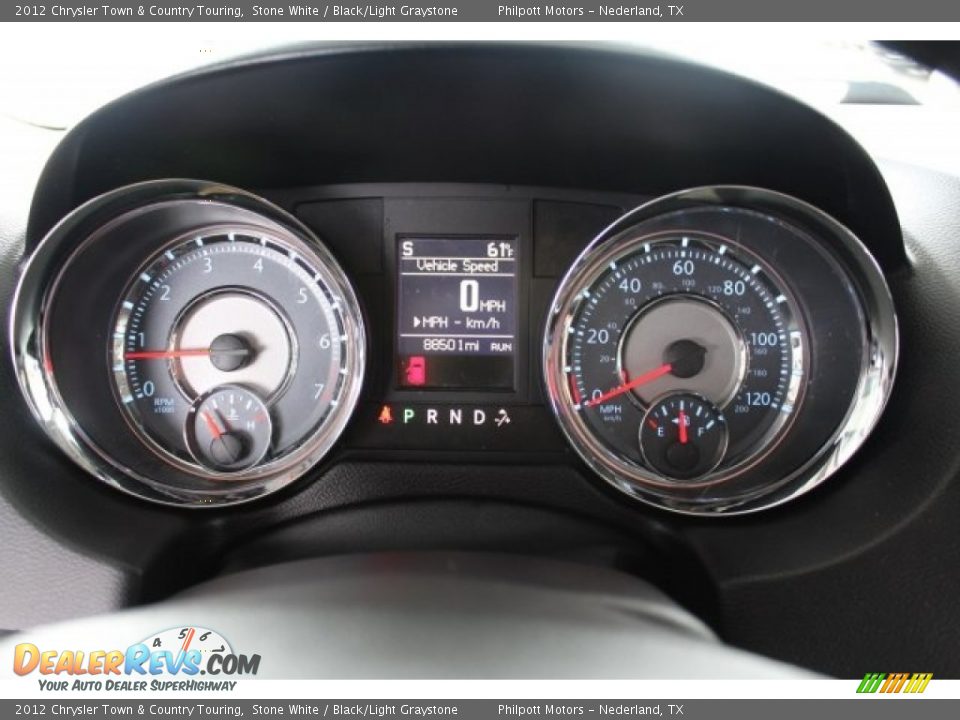 2012 Chrysler Town & Country Touring Stone White / Black/Light Graystone Photo #24