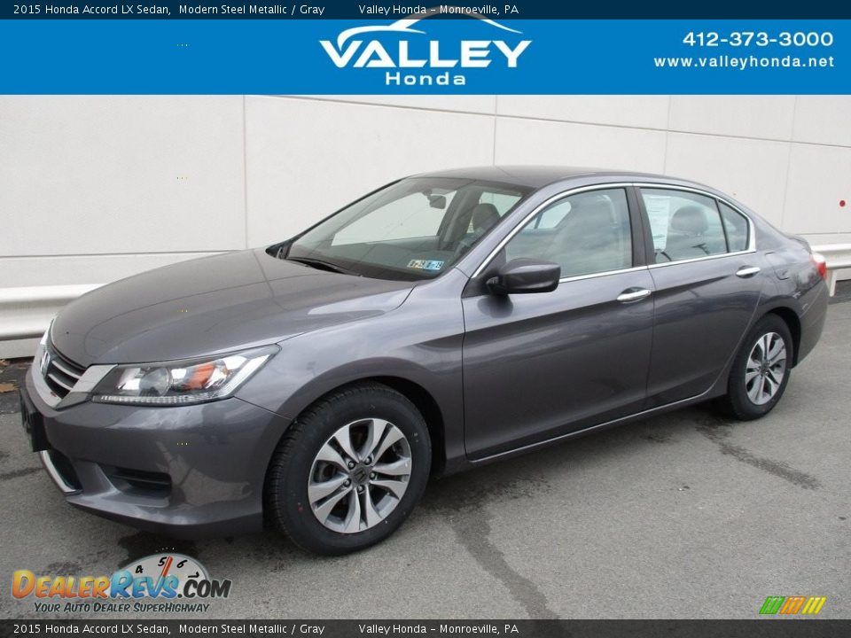 2015 Honda Accord LX Sedan Modern Steel Metallic / Gray Photo #1