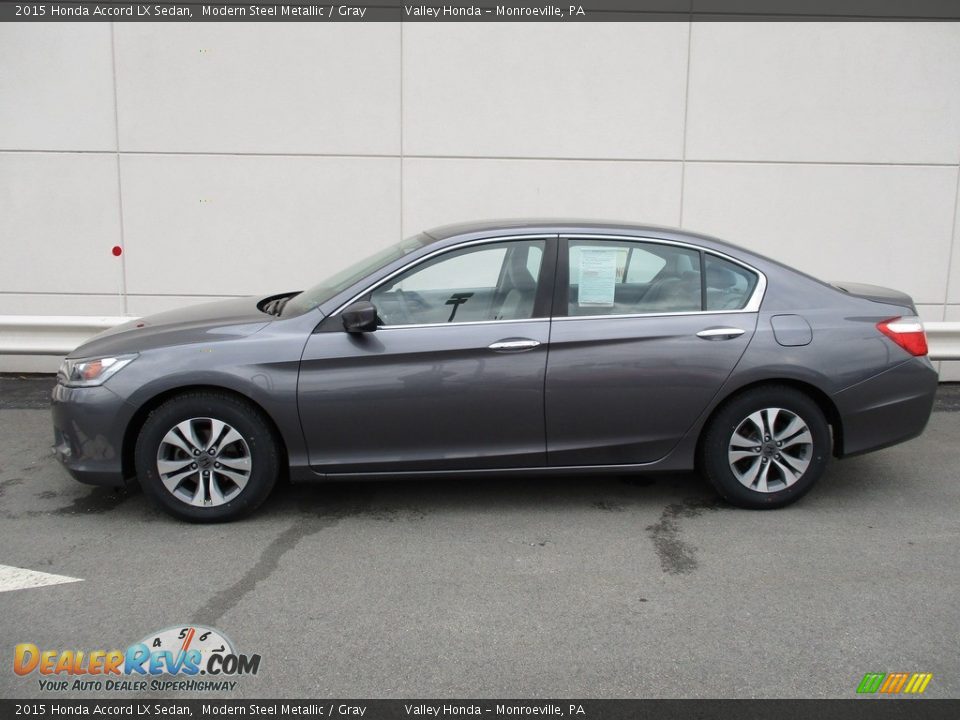 2015 Honda Accord LX Sedan Modern Steel Metallic / Gray Photo #2