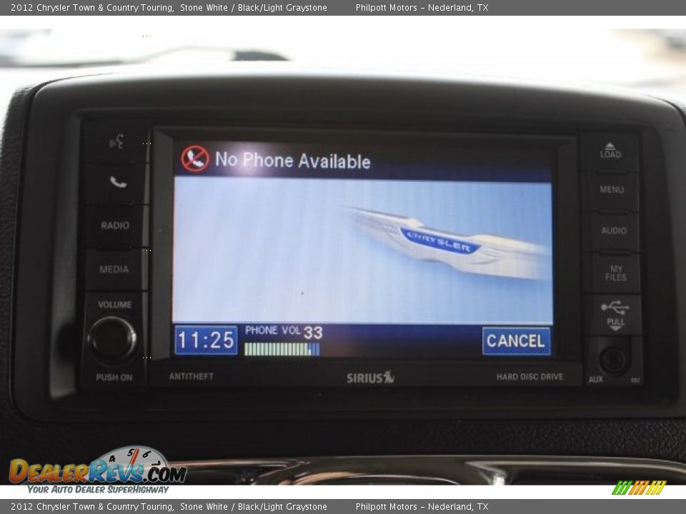 2012 Chrysler Town & Country Touring Stone White / Black/Light Graystone Photo #29