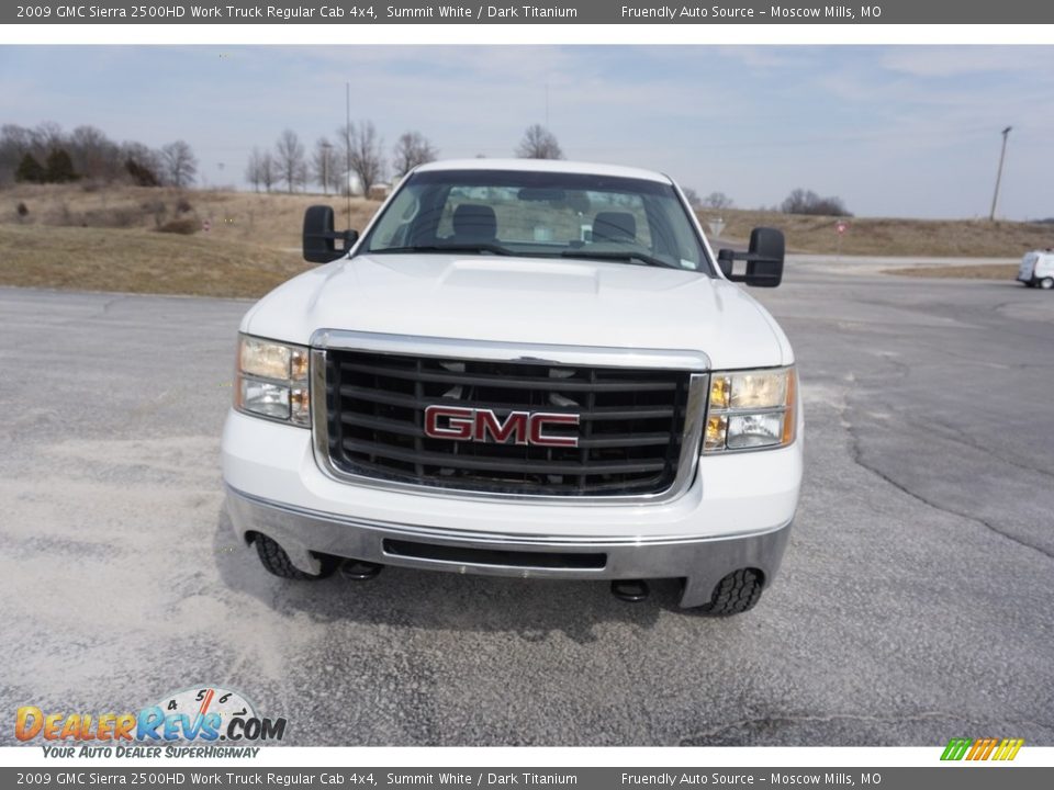 2009 GMC Sierra 2500HD Work Truck Regular Cab 4x4 Summit White / Dark Titanium Photo #6