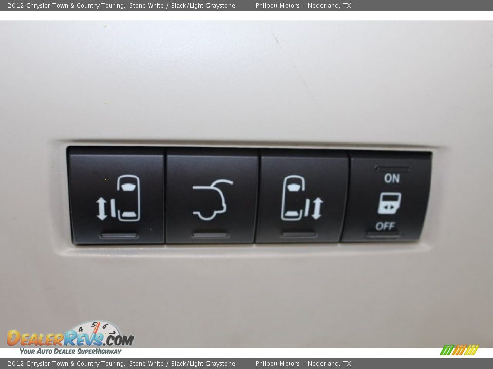 2012 Chrysler Town & Country Touring Stone White / Black/Light Graystone Photo #35