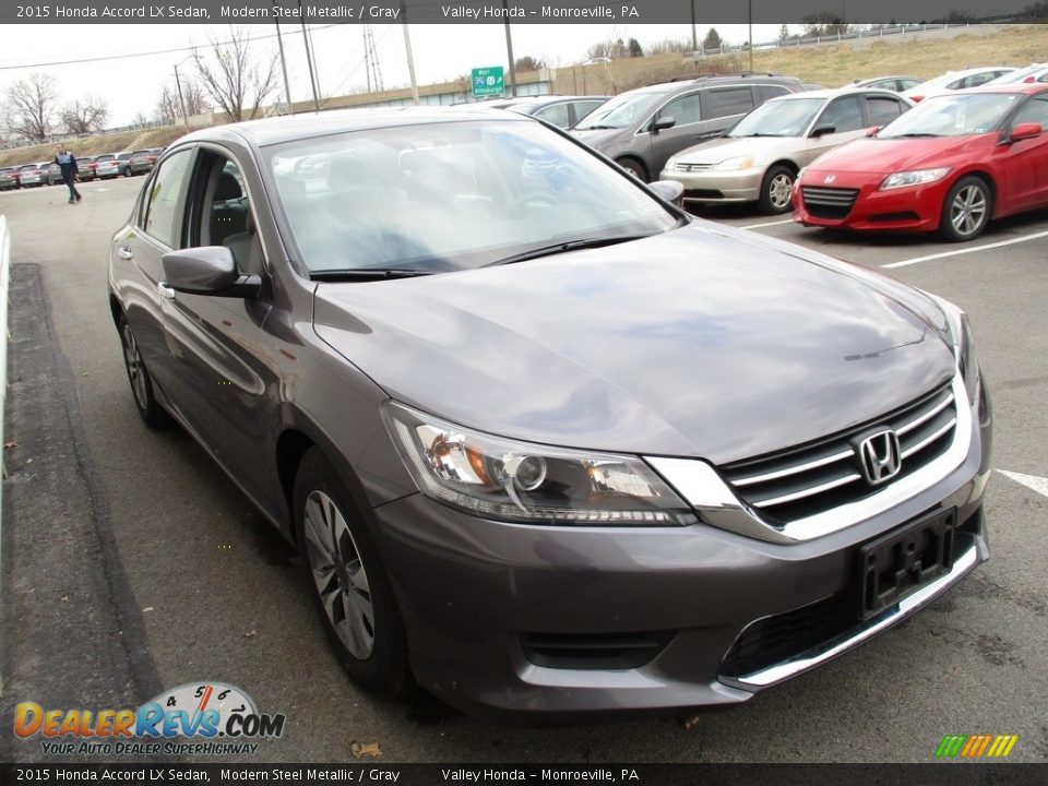 2015 Honda Accord LX Sedan Modern Steel Metallic / Gray Photo #7