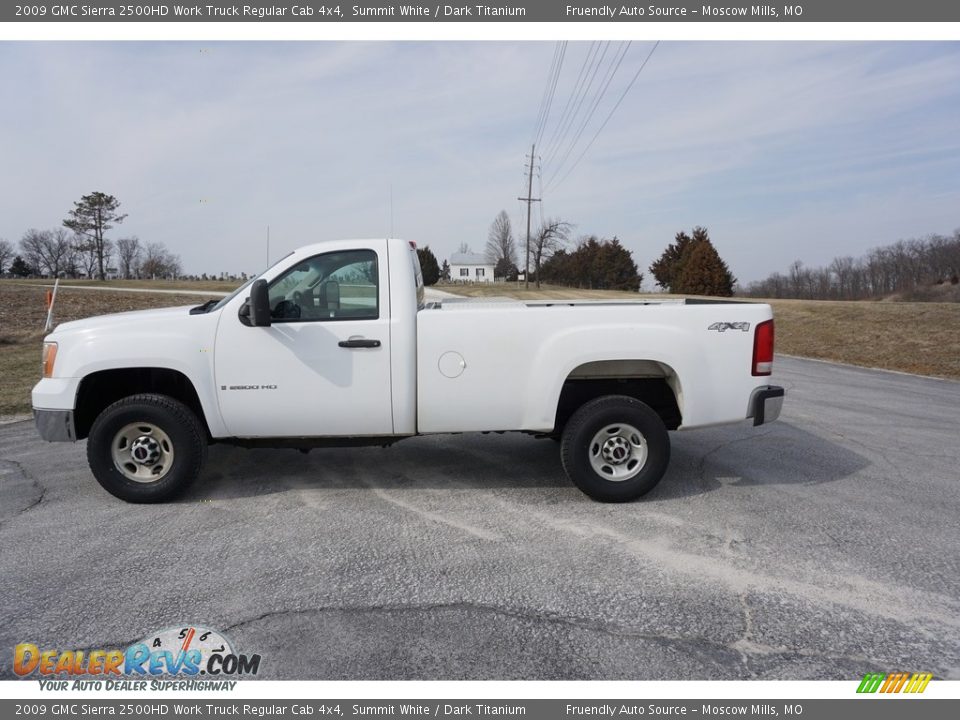 2009 GMC Sierra 2500HD Work Truck Regular Cab 4x4 Summit White / Dark Titanium Photo #10