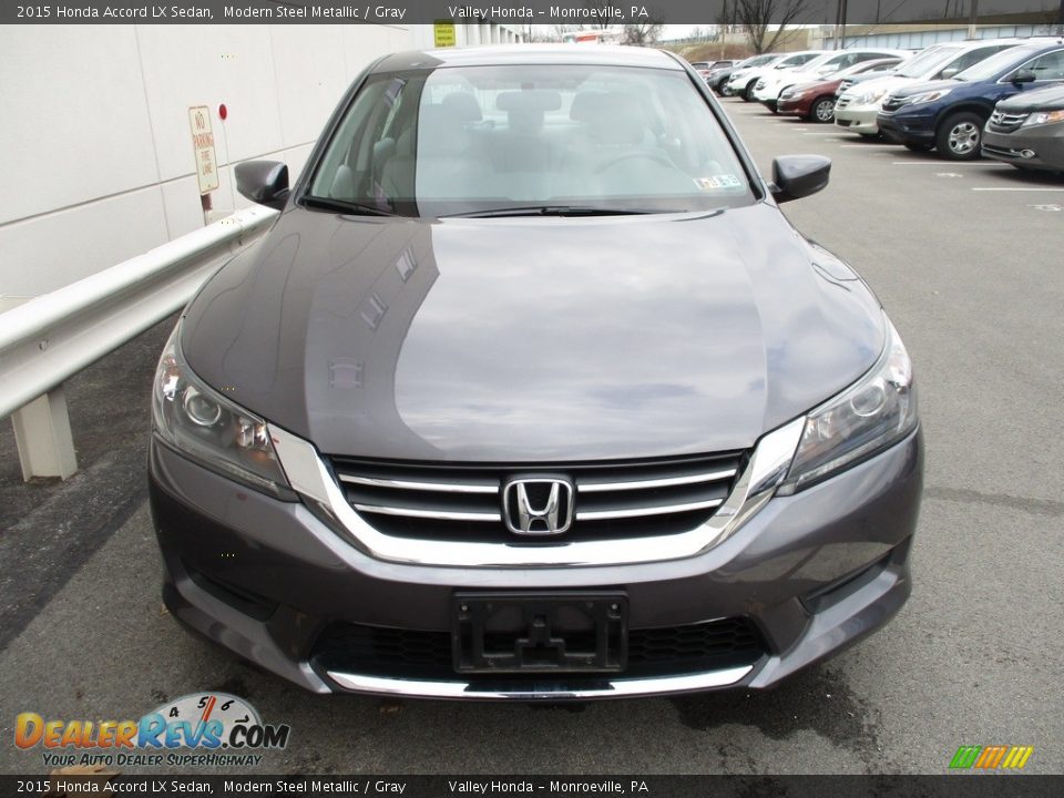 2015 Honda Accord LX Sedan Modern Steel Metallic / Gray Photo #8