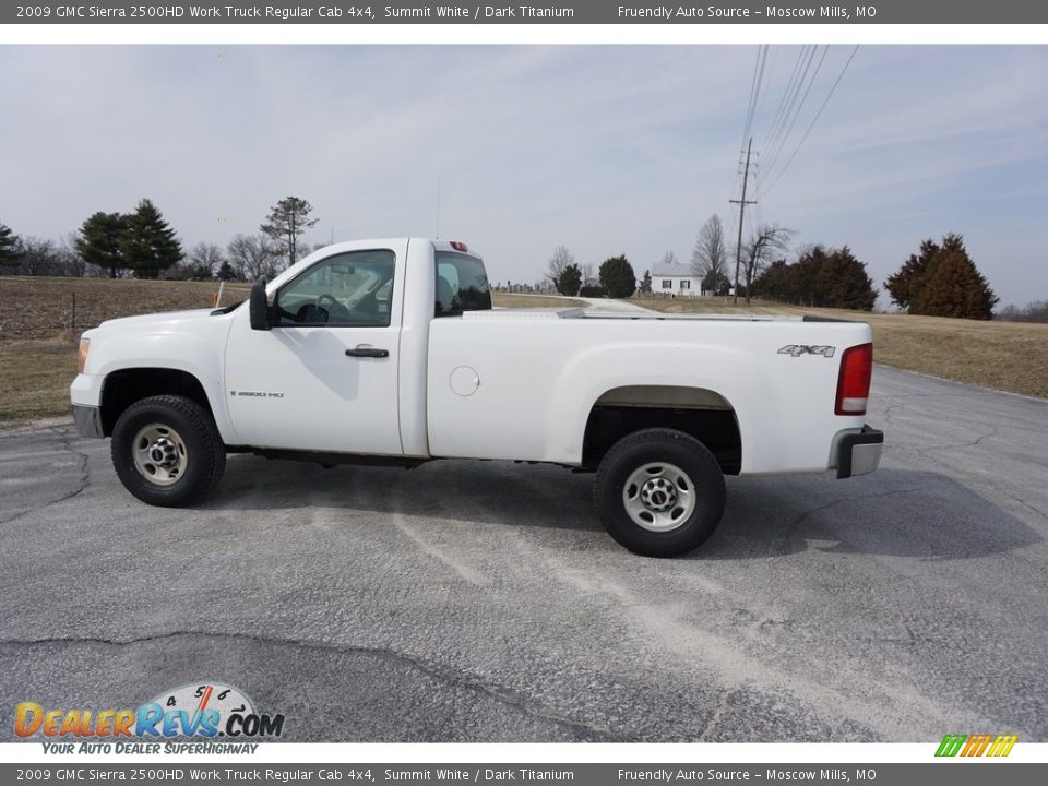 2009 GMC Sierra 2500HD Work Truck Regular Cab 4x4 Summit White / Dark Titanium Photo #11