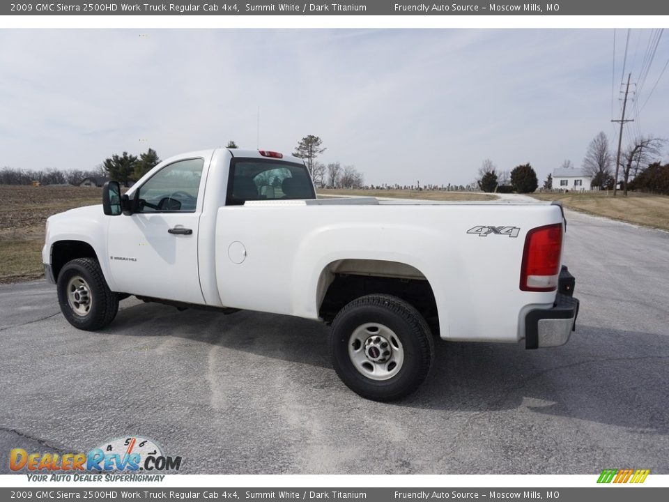 2009 GMC Sierra 2500HD Work Truck Regular Cab 4x4 Summit White / Dark Titanium Photo #12