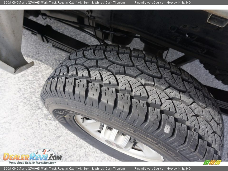 2009 GMC Sierra 2500HD Work Truck Regular Cab 4x4 Summit White / Dark Titanium Photo #13