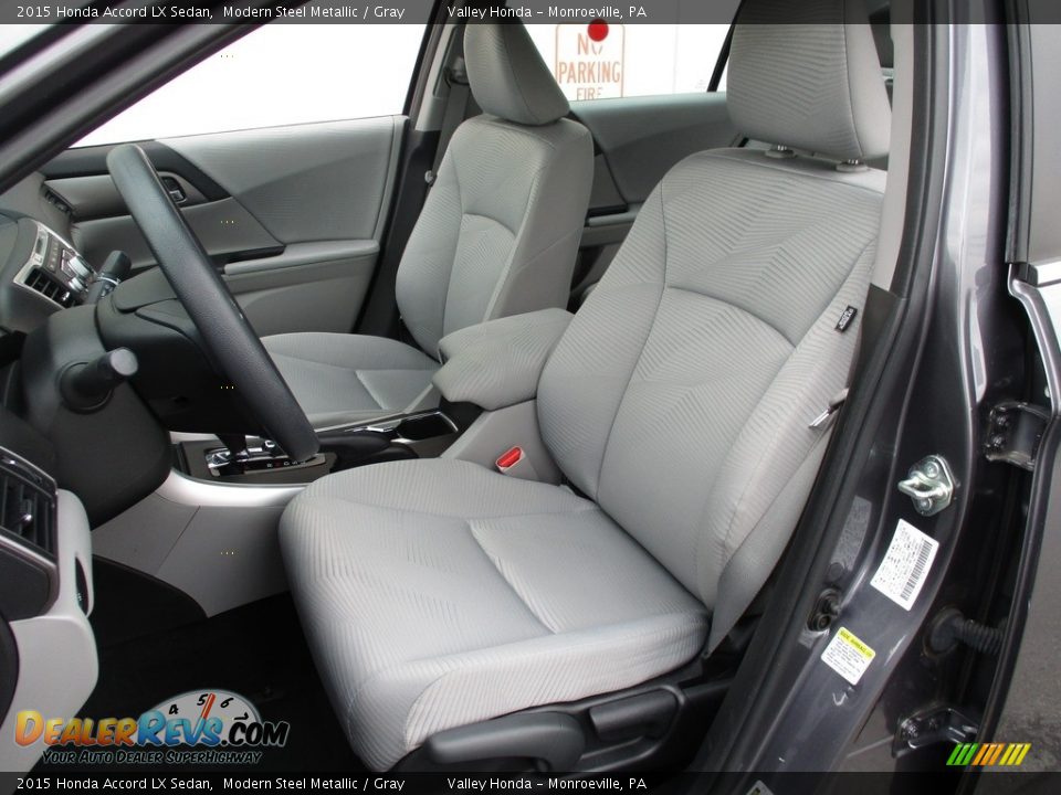 2015 Honda Accord LX Sedan Modern Steel Metallic / Gray Photo #11