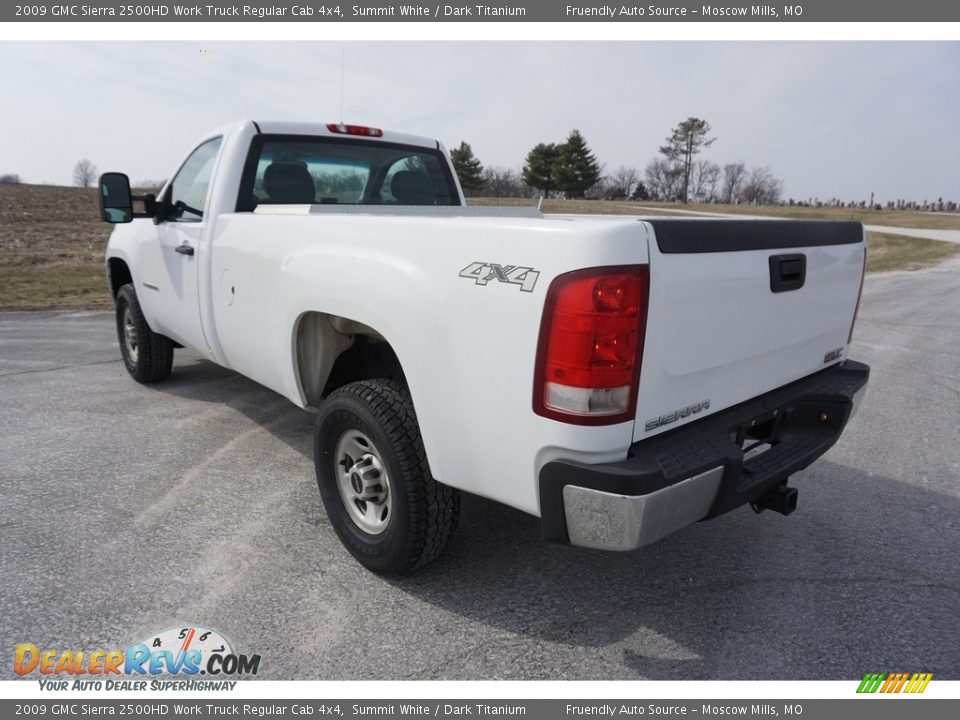 2009 GMC Sierra 2500HD Work Truck Regular Cab 4x4 Summit White / Dark Titanium Photo #14