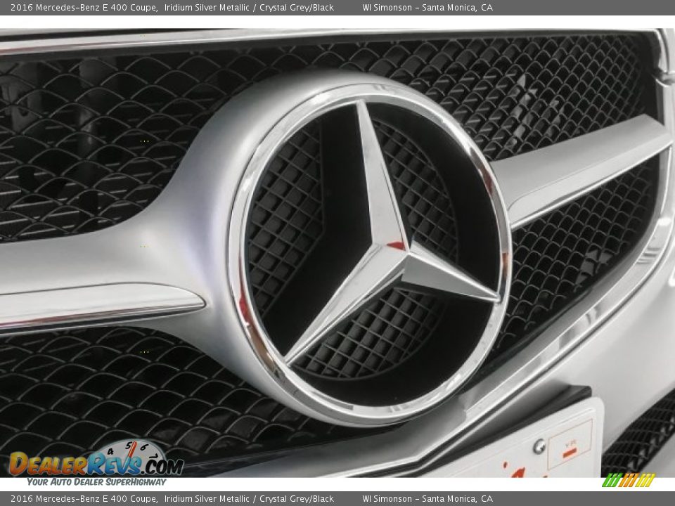 2016 Mercedes-Benz E 400 Coupe Iridium Silver Metallic / Crystal Grey/Black Photo #32