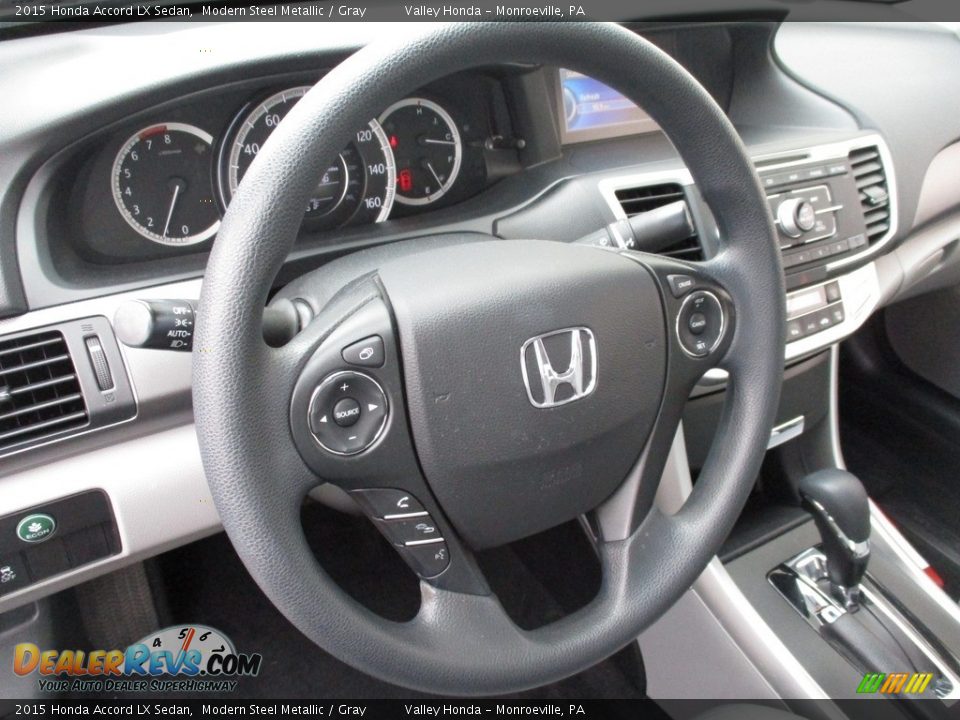 2015 Honda Accord LX Sedan Modern Steel Metallic / Gray Photo #13