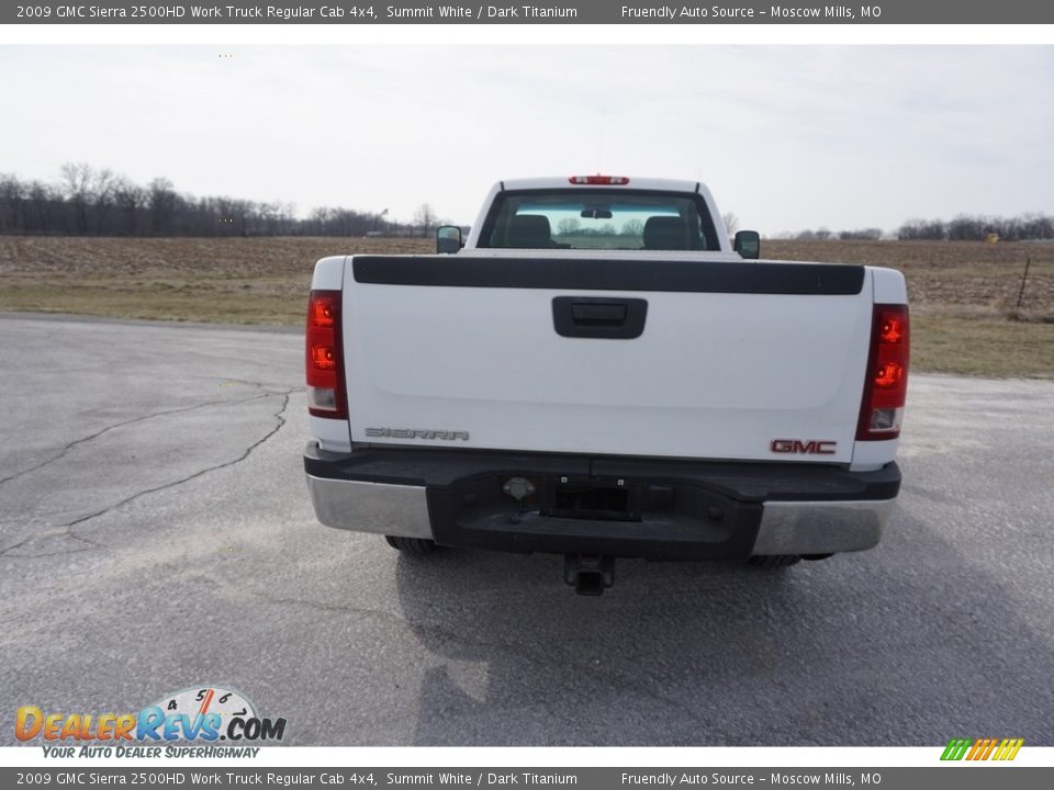 2009 GMC Sierra 2500HD Work Truck Regular Cab 4x4 Summit White / Dark Titanium Photo #17