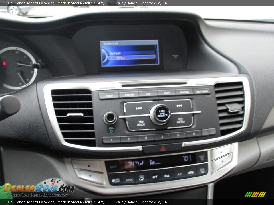 2015 Honda Accord LX Sedan Modern Steel Metallic / Gray Photo #15