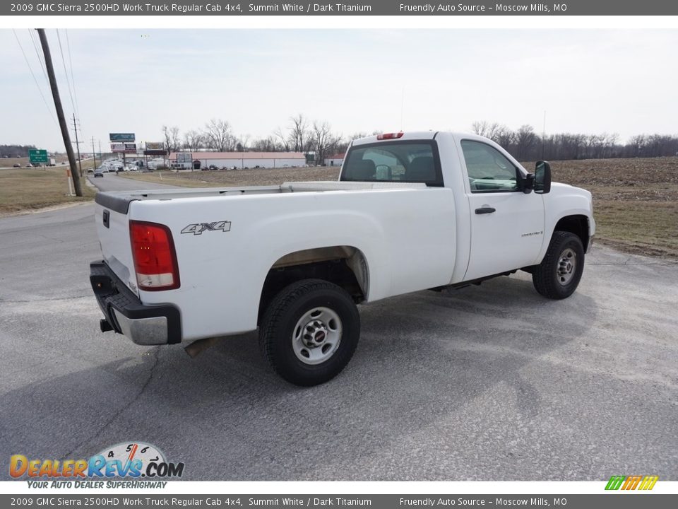 2009 GMC Sierra 2500HD Work Truck Regular Cab 4x4 Summit White / Dark Titanium Photo #18