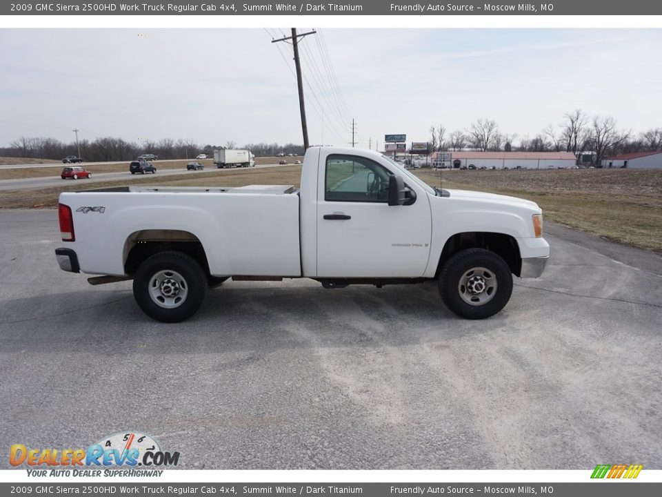 2009 GMC Sierra 2500HD Work Truck Regular Cab 4x4 Summit White / Dark Titanium Photo #19