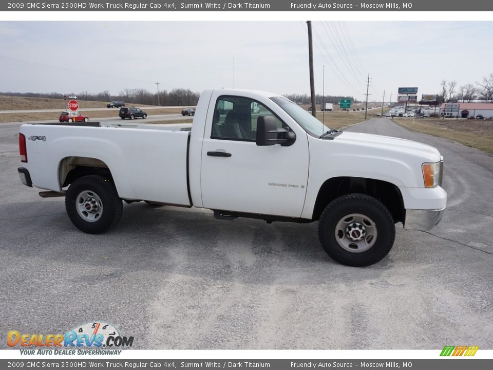 2009 GMC Sierra 2500HD Work Truck Regular Cab 4x4 Summit White / Dark Titanium Photo #20