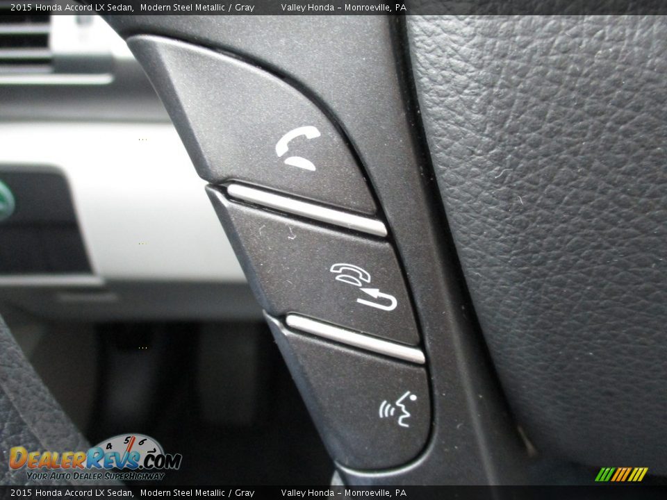 2015 Honda Accord LX Sedan Modern Steel Metallic / Gray Photo #18