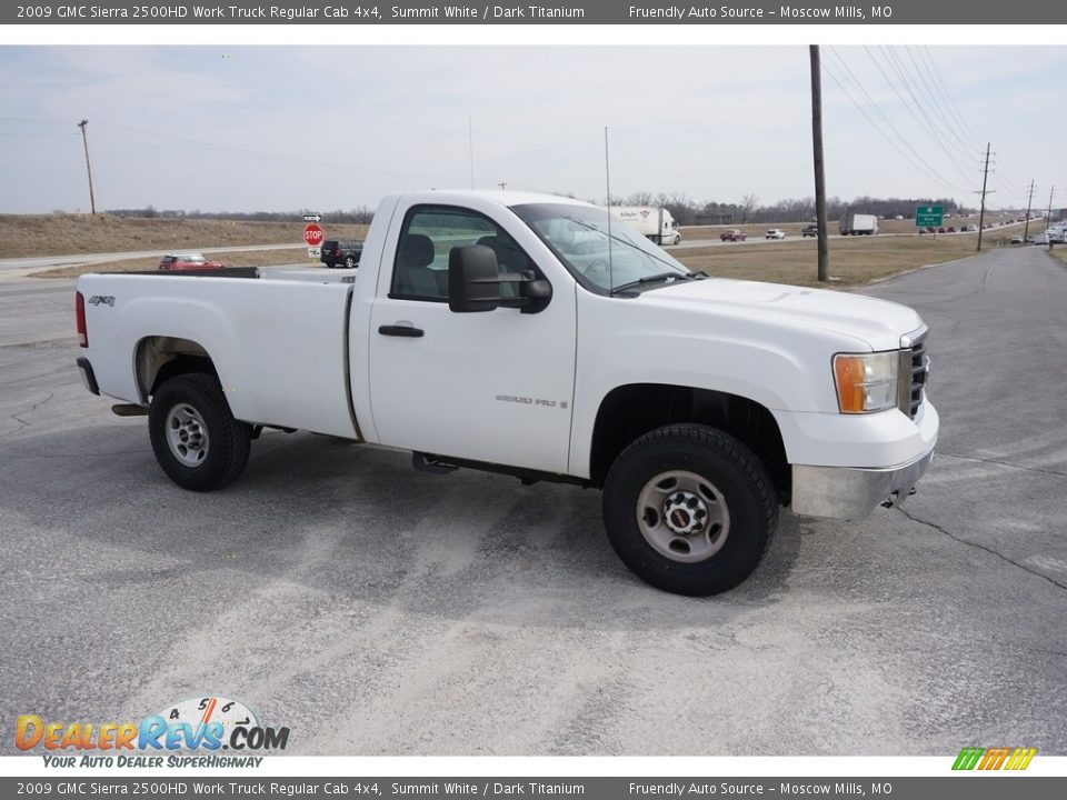 2009 GMC Sierra 2500HD Work Truck Regular Cab 4x4 Summit White / Dark Titanium Photo #21