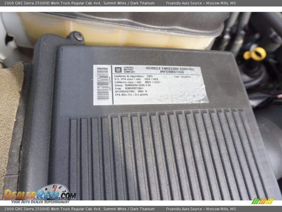 2009 GMC Sierra 2500HD Work Truck Regular Cab 4x4 Summit White / Dark Titanium Photo #23