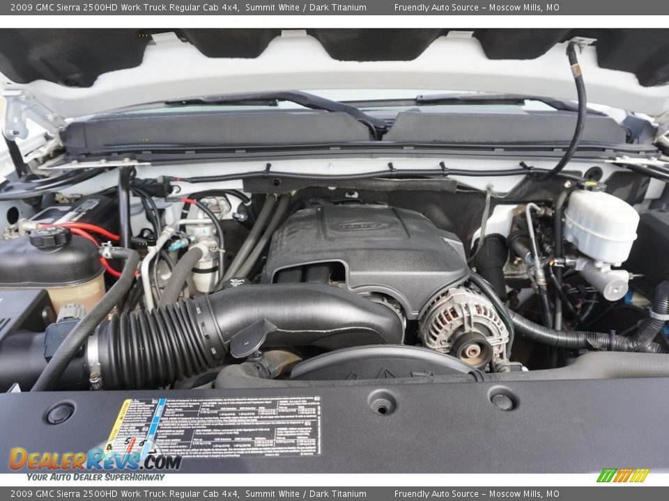 2009 GMC Sierra 2500HD Work Truck Regular Cab 4x4 Summit White / Dark Titanium Photo #24