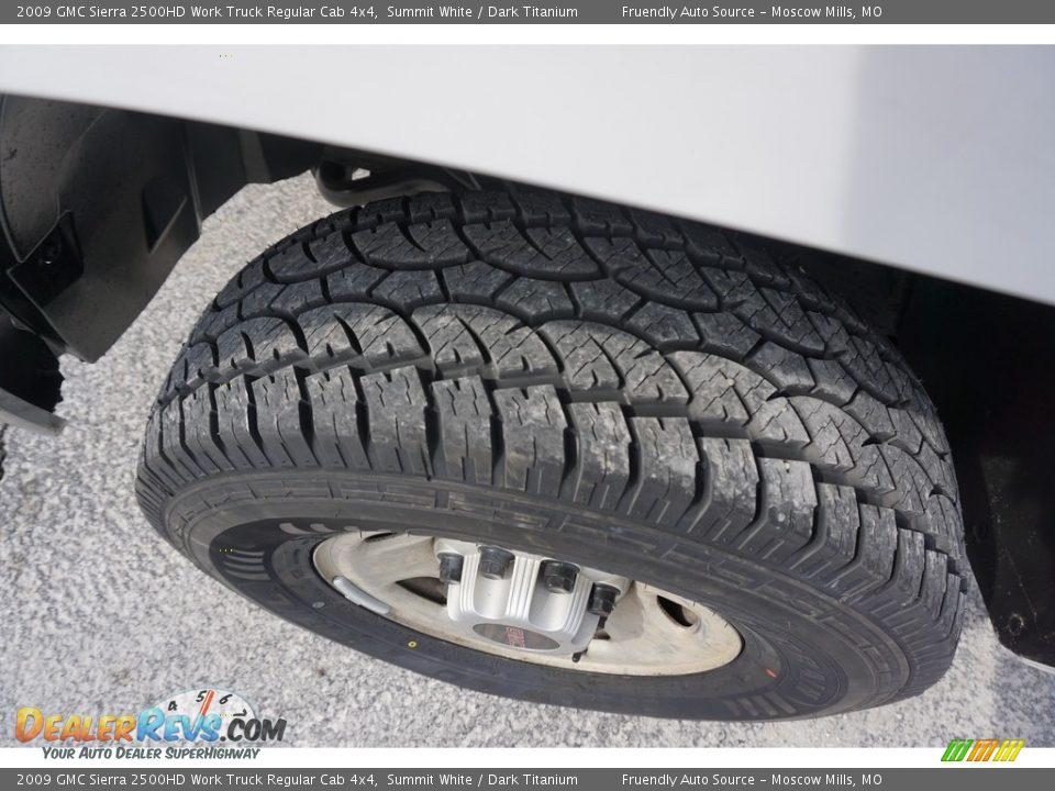 2009 GMC Sierra 2500HD Work Truck Regular Cab 4x4 Summit White / Dark Titanium Photo #25