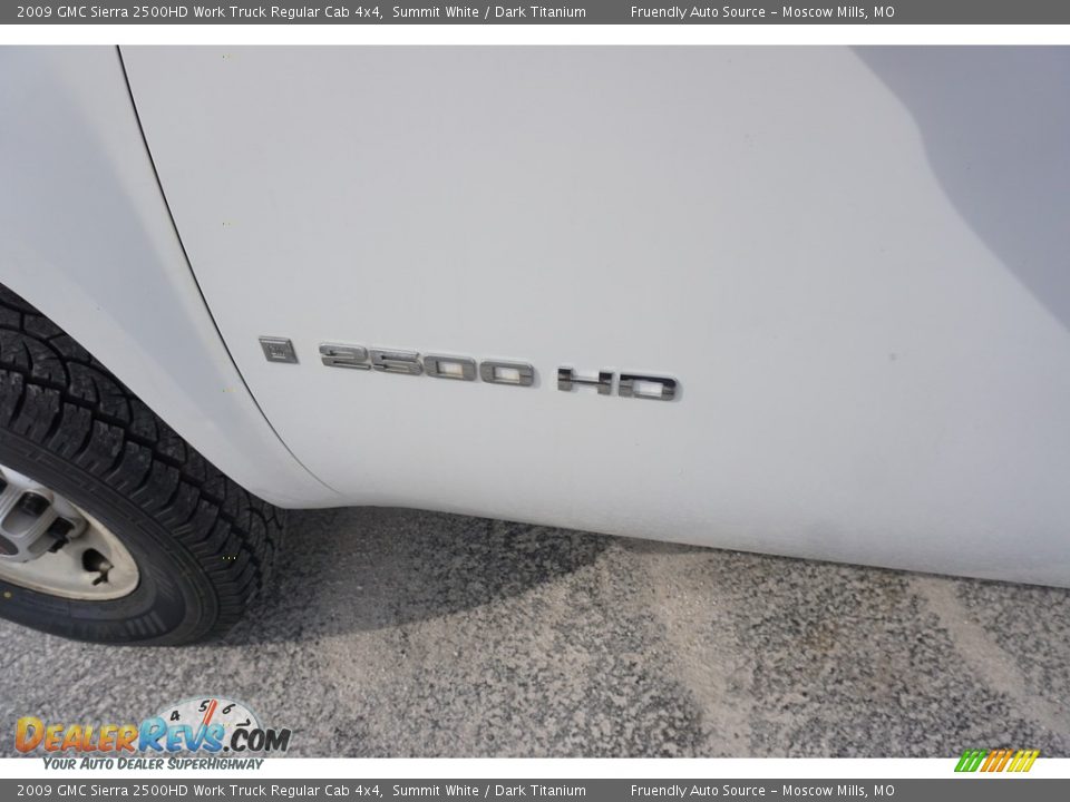 2009 GMC Sierra 2500HD Work Truck Regular Cab 4x4 Summit White / Dark Titanium Photo #26