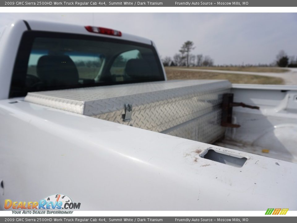 2009 GMC Sierra 2500HD Work Truck Regular Cab 4x4 Summit White / Dark Titanium Photo #28