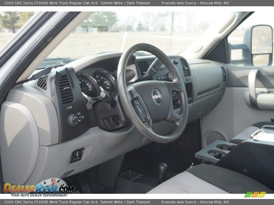 2009 GMC Sierra 2500HD Work Truck Regular Cab 4x4 Summit White / Dark Titanium Photo #29