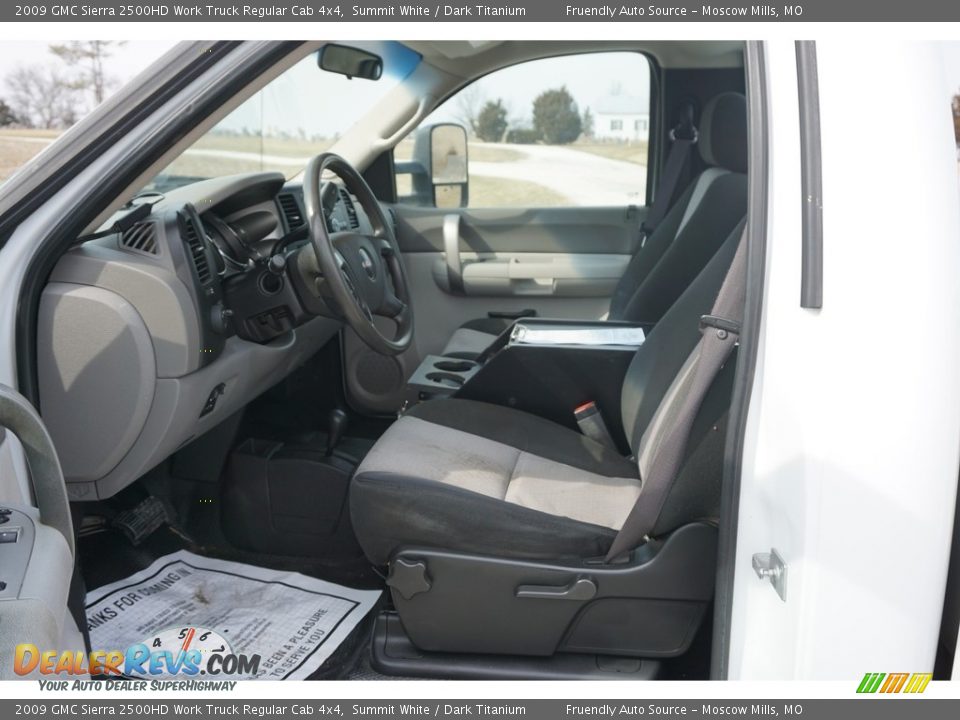 2009 GMC Sierra 2500HD Work Truck Regular Cab 4x4 Summit White / Dark Titanium Photo #30