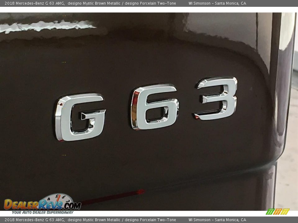 2018 Mercedes-Benz G 63 AMG designo Mystic Brown Metallic / designo Porcelain Two-Tone Photo #7