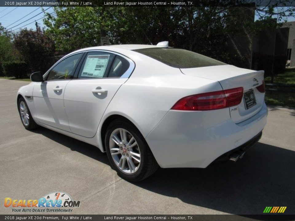 2018 Jaguar XE 20d Premium Fuji White / Latte Photo #12