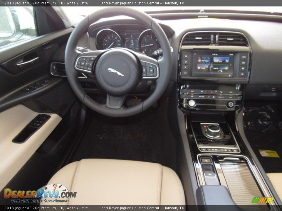 2018 Jaguar XE 20d Premium Fuji White / Latte Photo #14