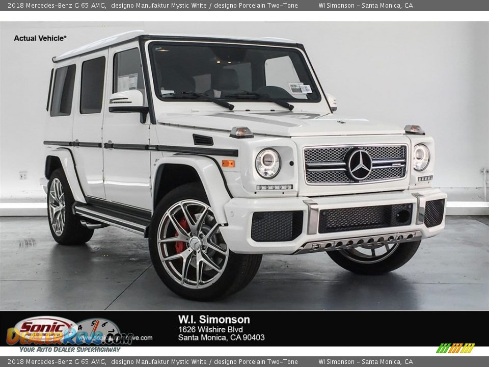2018 Mercedes-Benz G 65 AMG designo Manufaktur Mystic White / designo Porcelain Two-Tone Photo #1