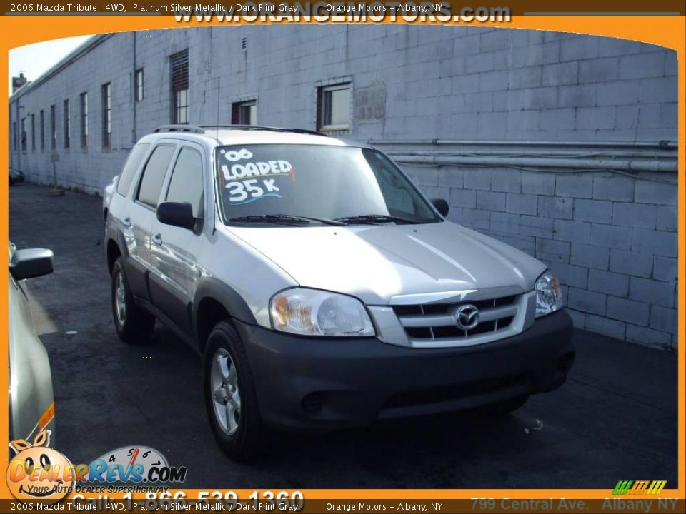 2006 Mazda Tribute i 4WD Platinum Silver Metallic / Dark Flint Gray Photo #1