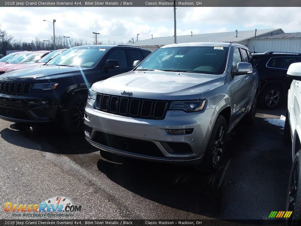 2018 Jeep Grand Cherokee Overland 4x4 Billet Silver Metallic / Black Photo #1